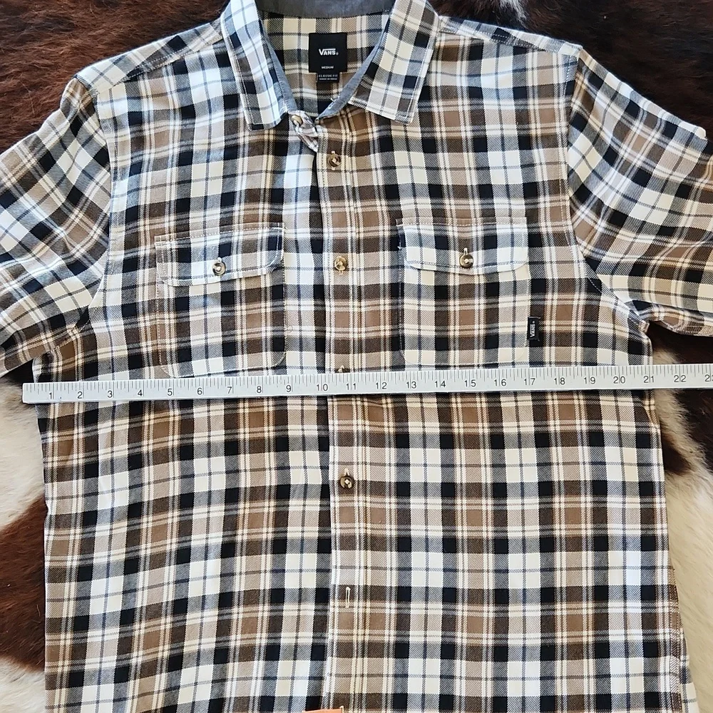 Vans mens flannel button-down - Picture 4 of 6
